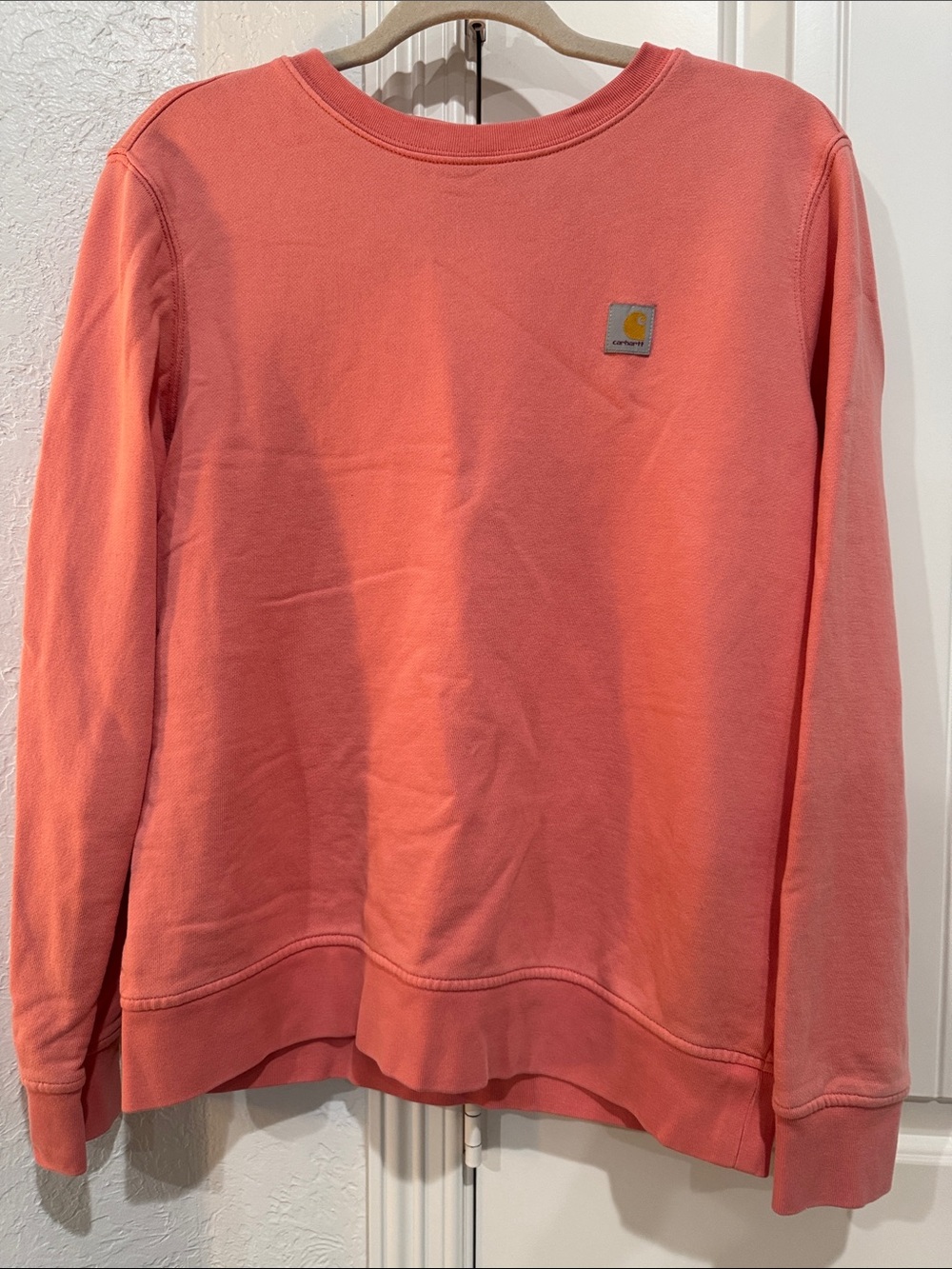 Carhartt Women's Coral-Peach Crewneck Sweatshirt